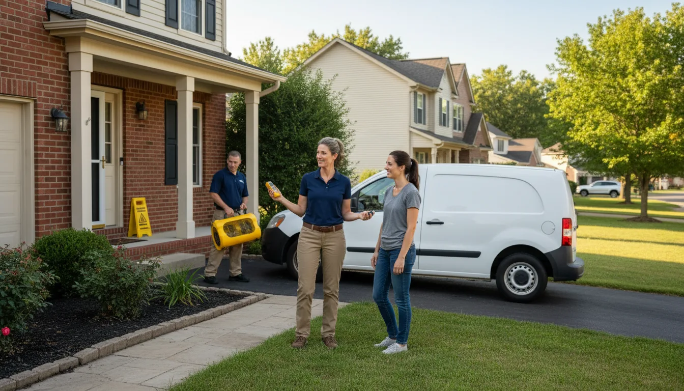Residential water damage restoration in Humboldt, NE